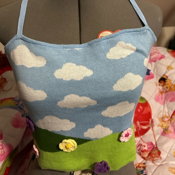 dELiA*s Tops - dELiA*s Blue and Green Knit Top